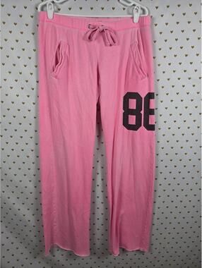 Victorias Secret PINK Vintage Logo DIAPER BUTT BOYFRIEND Neon Sweatpants MEDIUM